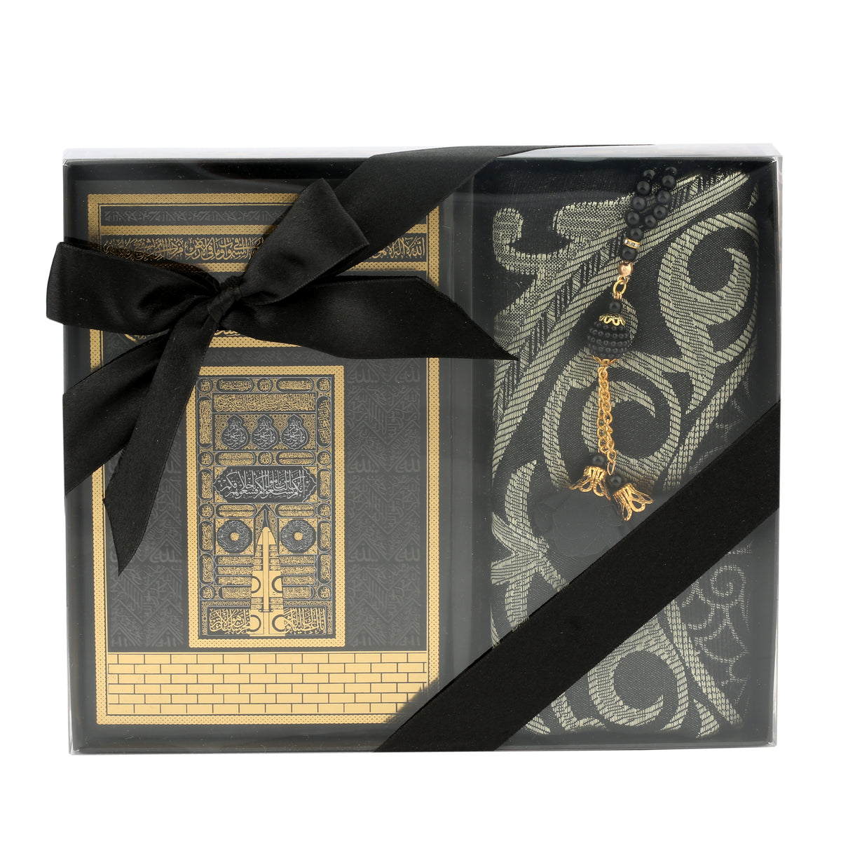 ZANBEAL Heritage Reflections Islamic Gift Set : Luxurious Prayer Set with Quran, Tasbih and Prayer Rug