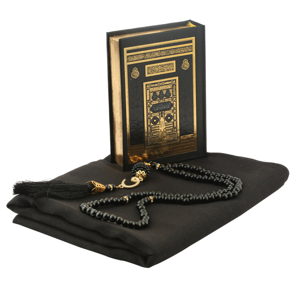 ZANBEAL Divine Grace Collection Islamic Gift Set: Quran with Detailing, Luxe Pashmina Hijab, and Tasbih Beads