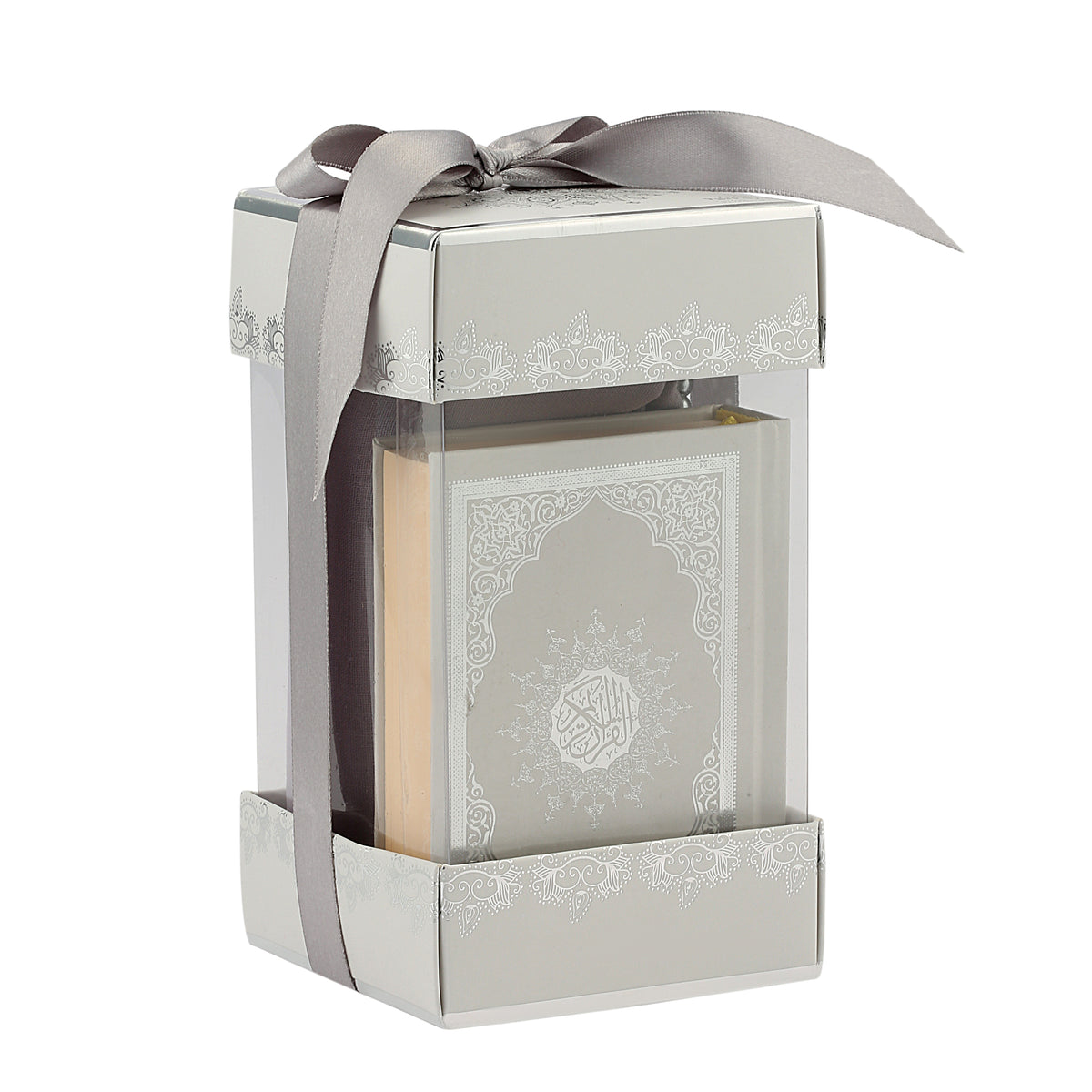 ZANBEAL Divine Grace Collection Islamic Gift Set: Quran with Detailing, Luxe Pashmina Hijab, and Tasbih Beads