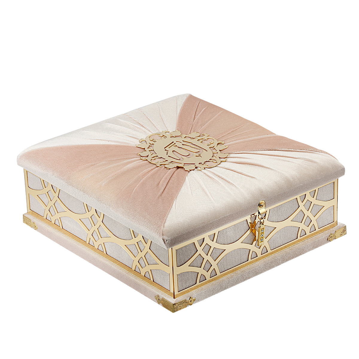 ZANBEAL Sacred Reflections Islamic Gift set: Velvet Quran Box with Prayer Mat and Pearl style Tasbih
