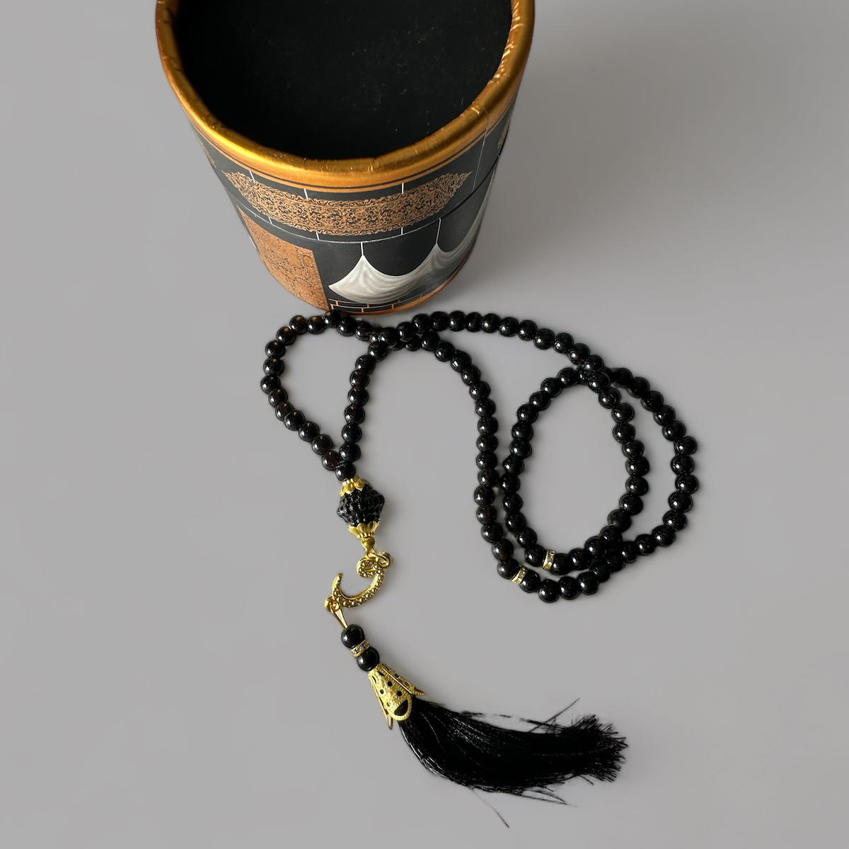 ZANBEAL Divine Elegance Collection Islamic Gift Set : Embellished Tally Counter, Mini Quran and Tasbih Beads.