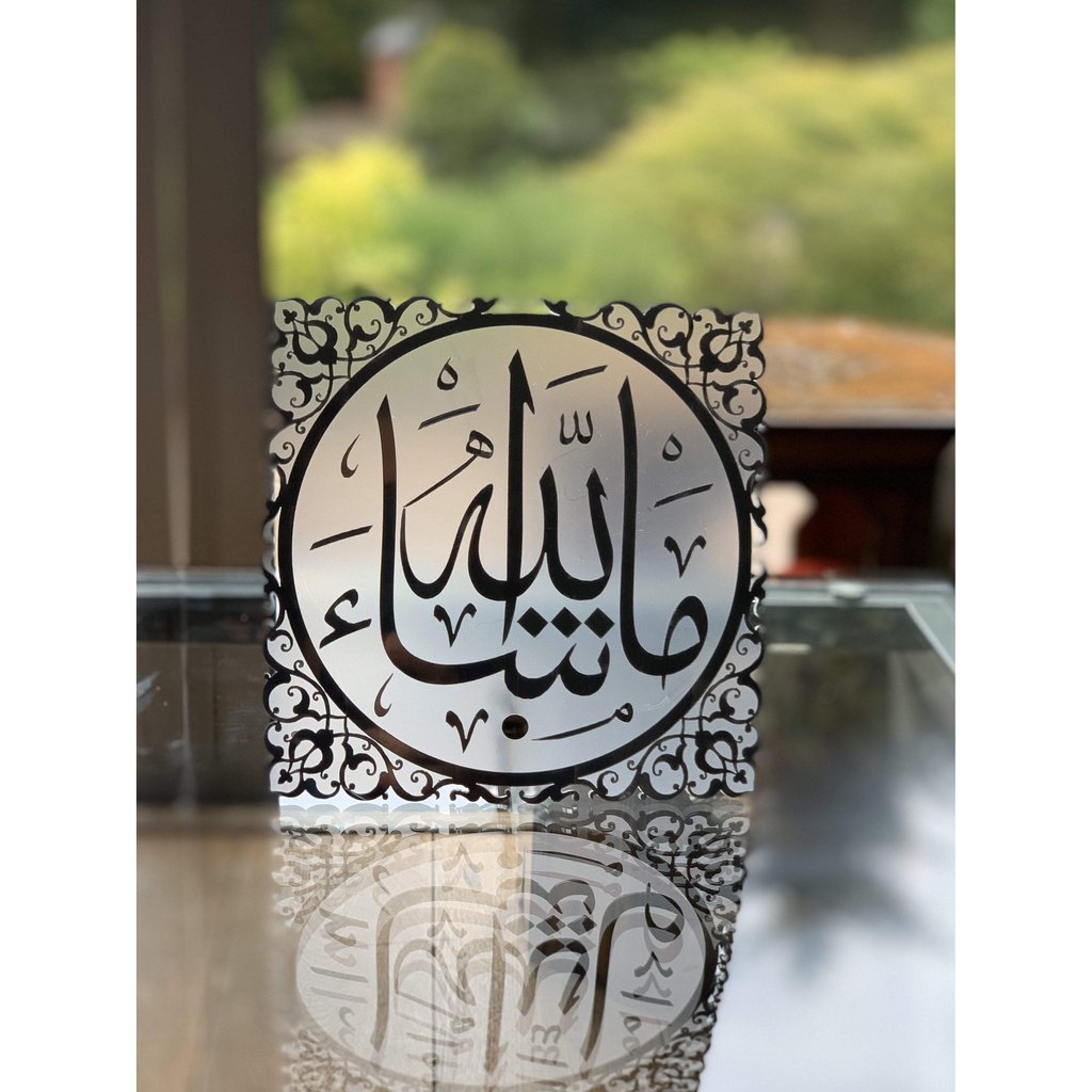 Head Scarf Gift Box with Tasbih beads - an ideal gift for Muslim women + Lavender Air Freshener with dried Lavender leaves + Islamic Gift Masha Allah acrylic plate with stand