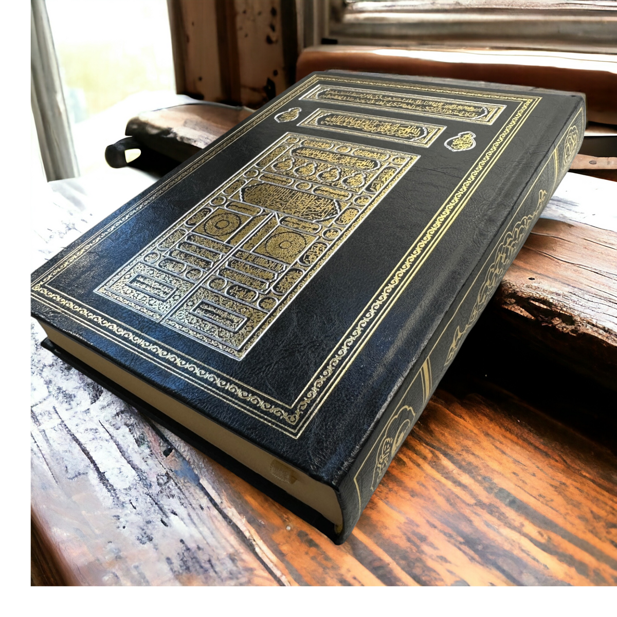 ZANBEAL Heritage Reflections Islamic Gift Set : Luxurious Prayer Set with Quran, Tasbih and Prayer Rug