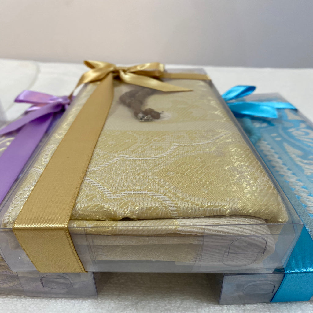 Islamic Gift Box with Muslim Prayer Mat and Tasbih Prayer Beads - An ideal Gift for Muslims-Islamic Goods Direct