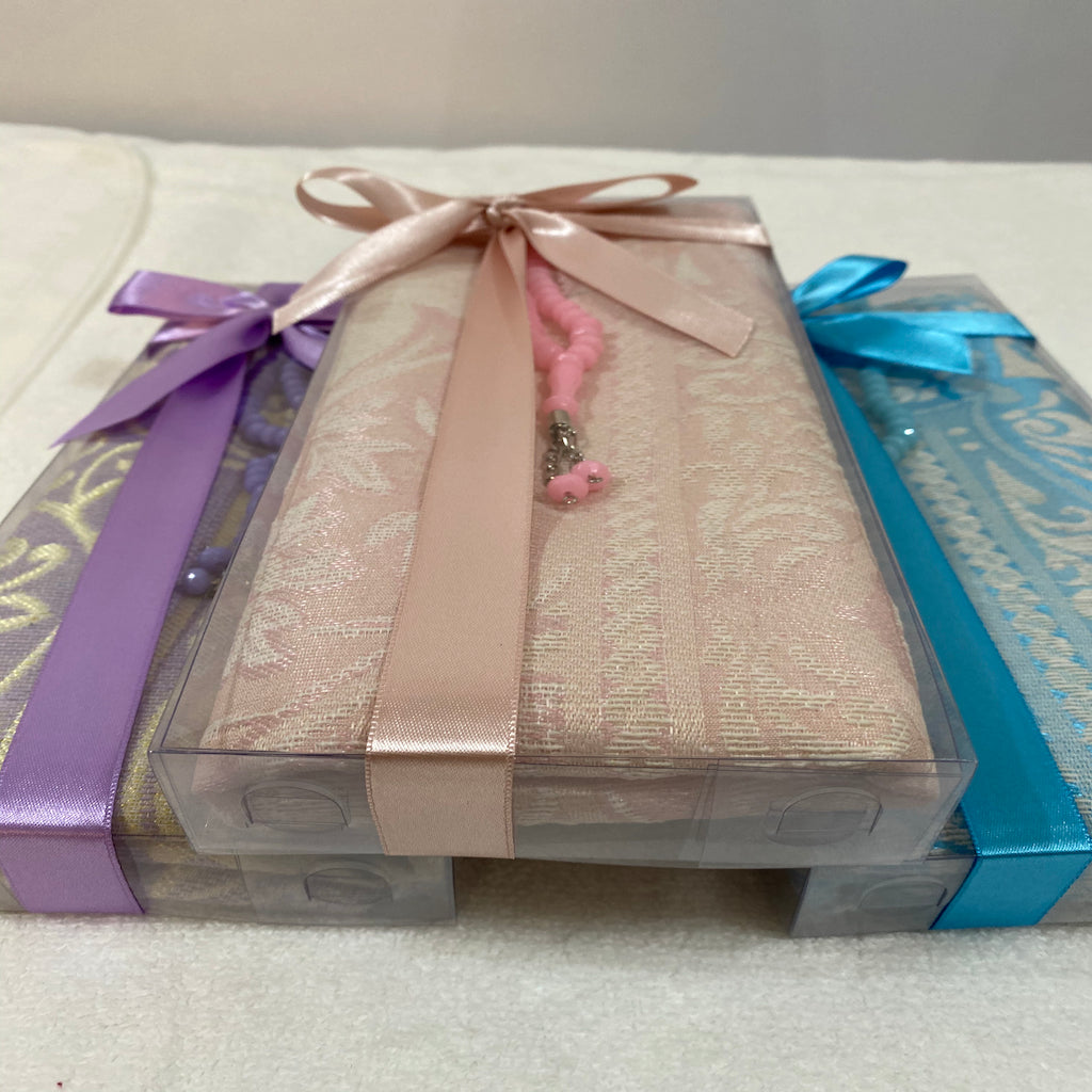 Islamic Gift Box with Muslim Prayer Mat and Tasbih Prayer Beads - An ideal Gift for Muslims-Islamic Goods Direct