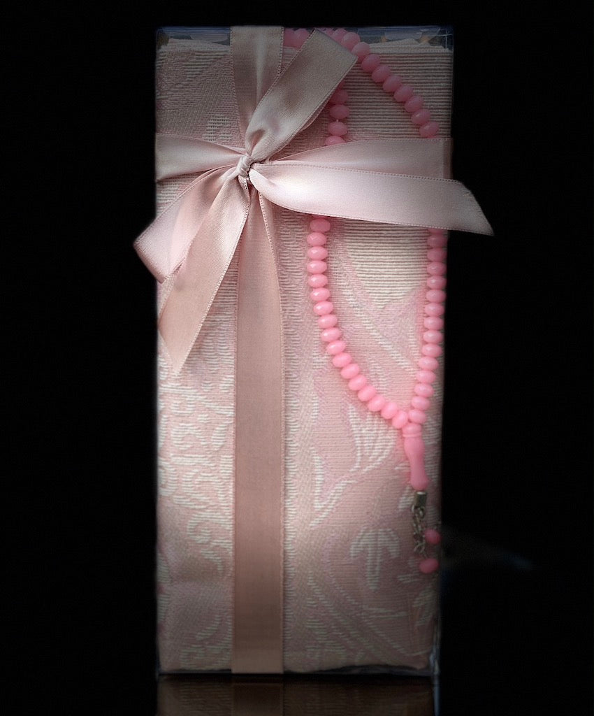 Islamic Gift Box with Muslim Prayer Mat and Tasbih Prayer Beads - An ideal Gift for Muslims-Islamic Goods Direct
