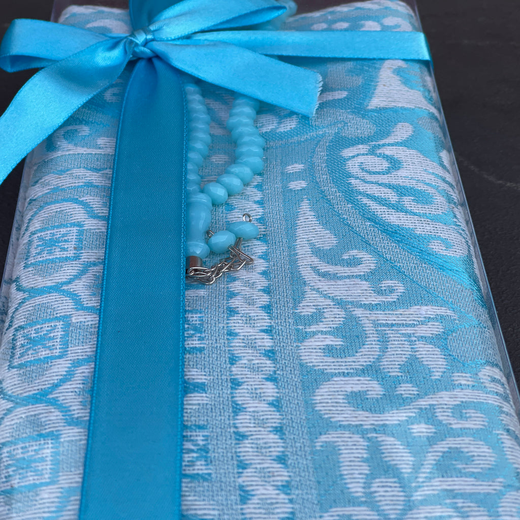 Islamic Gift Box with Muslim Prayer Mat and Tasbih Prayer Beads - An ideal Gift for Muslims-Islamic Goods Direct