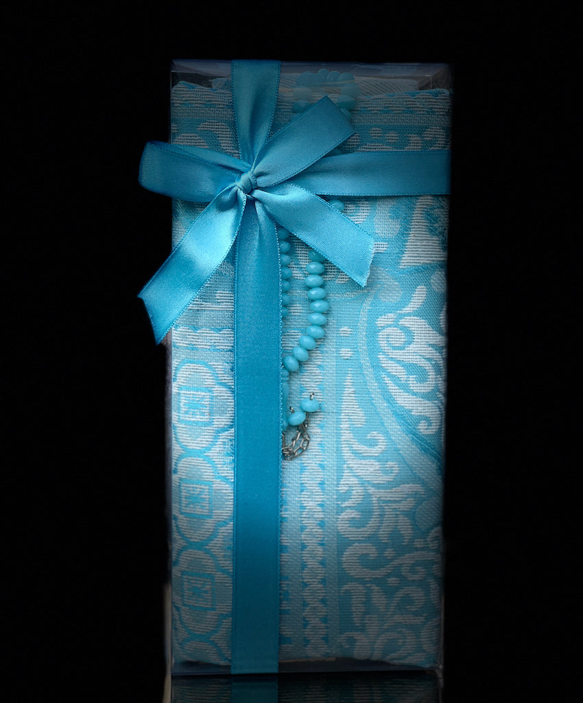 Islamic Gift Box with Muslim Prayer Mat and Tasbih Prayer Beads - An ideal Gift for Muslims-Islamic Goods Direct