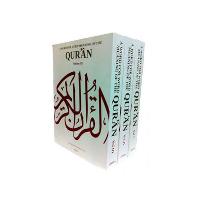 A Word for Word Meaning of the Quran : 3 Volume Set : By Jimas-Knowledge-Islamic Goods Direct