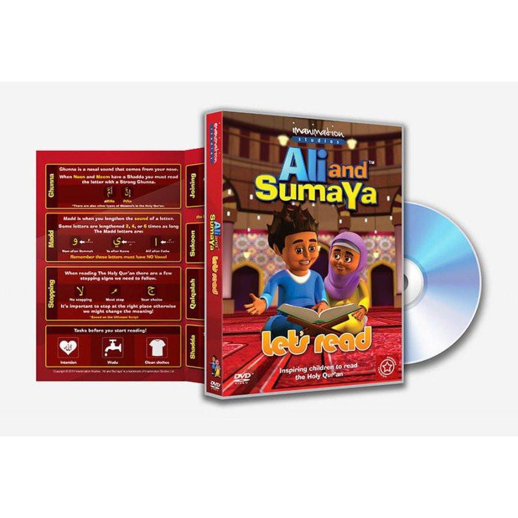 Ali and Sumaya : Let&#39;s read DVD-TOY-Islamic Goods Direct