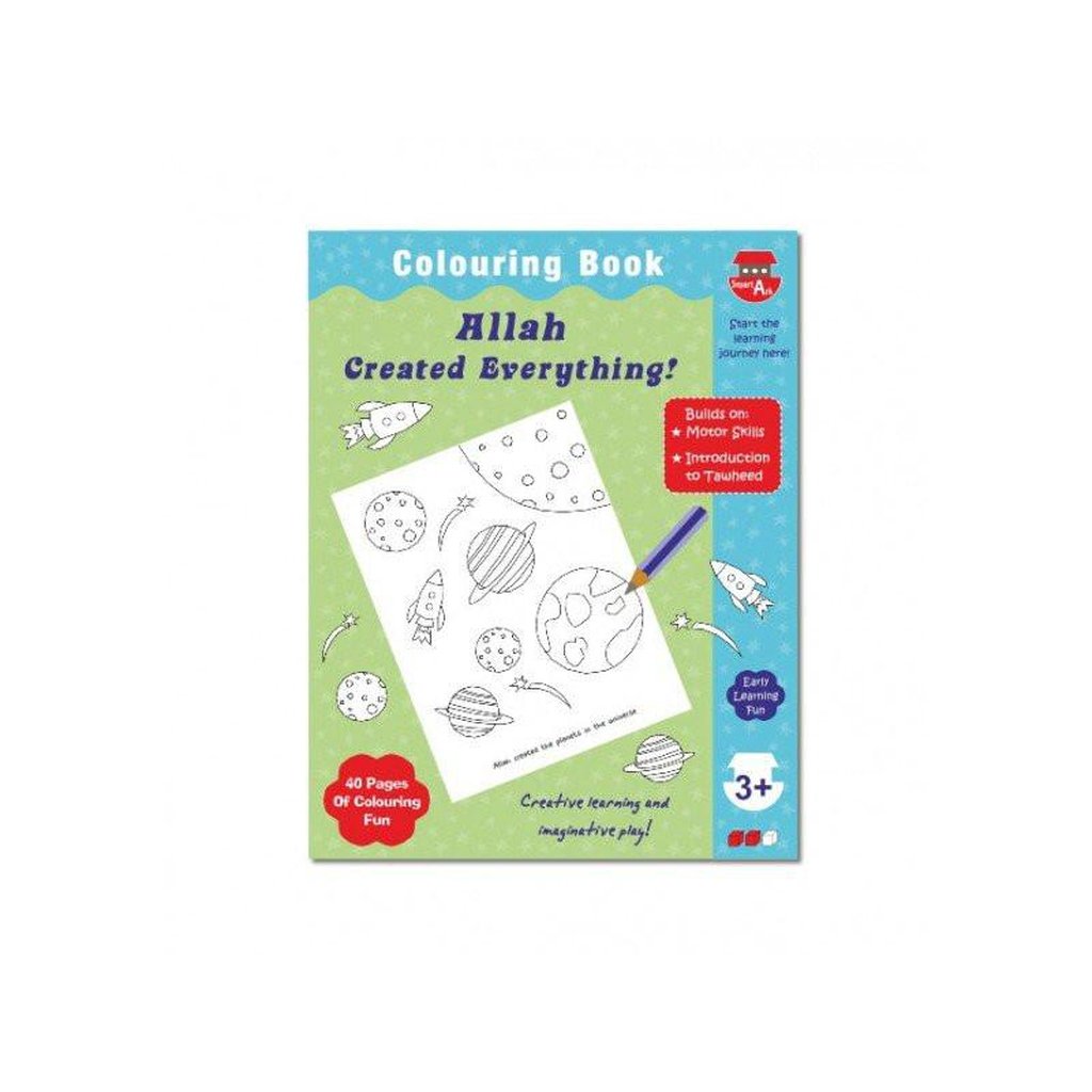 Allah created everything ( Colouring Book)-Kids Books-Islamic Goods Direct