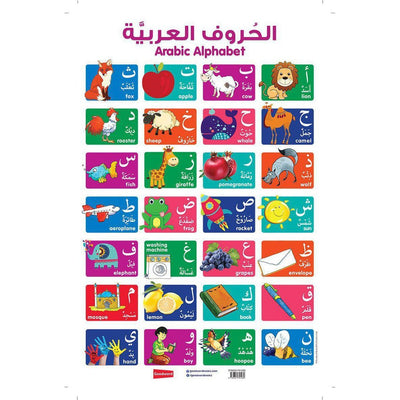 Arabic Alphabet Chart-Kids Books-Islamic Goods Direct