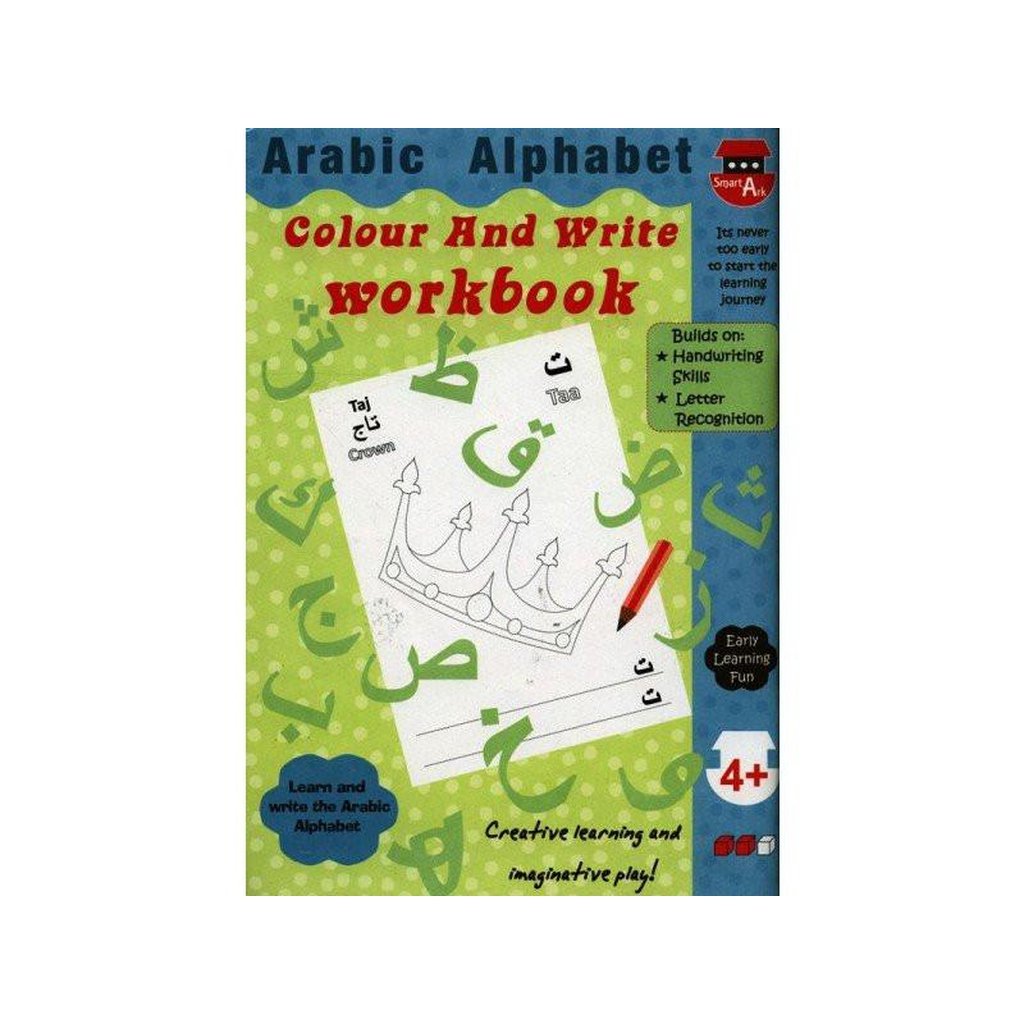 Arabic Alphabet Colour And Write Workbook-Kids Books-Islamic Goods Direct