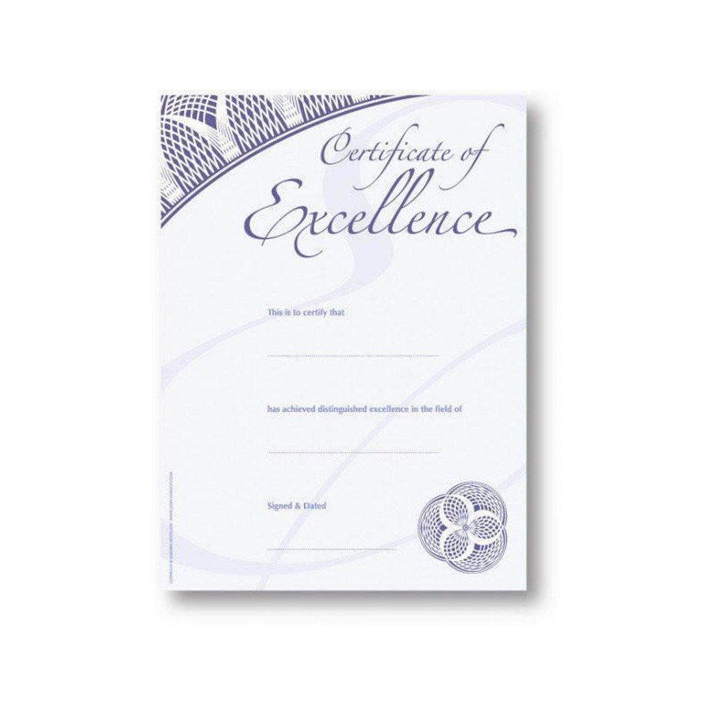 Certificate of Excellence (25 Pack - A4 Size)-Kids Books-Islamic Goods Direct