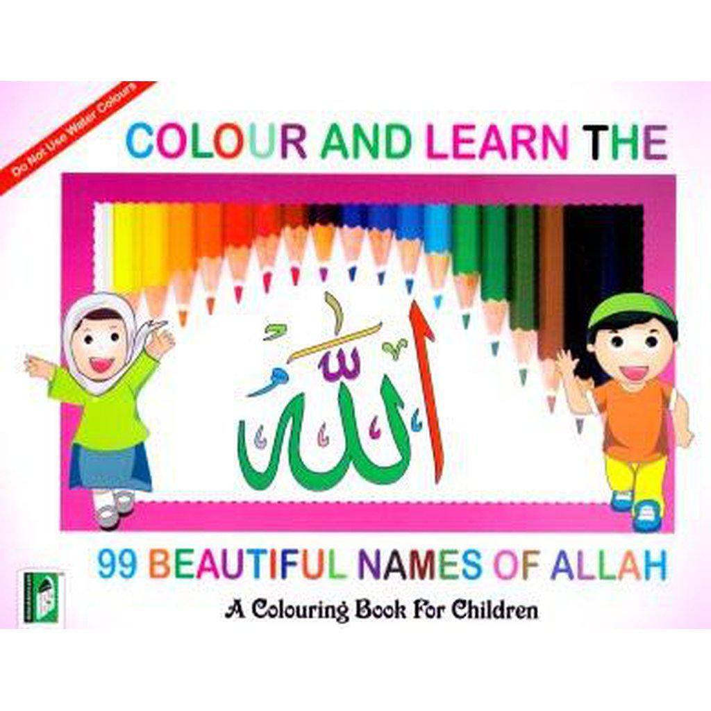 Colour and Learn the 99 Names of Allah-Kids Books-Islamic Goods Direct