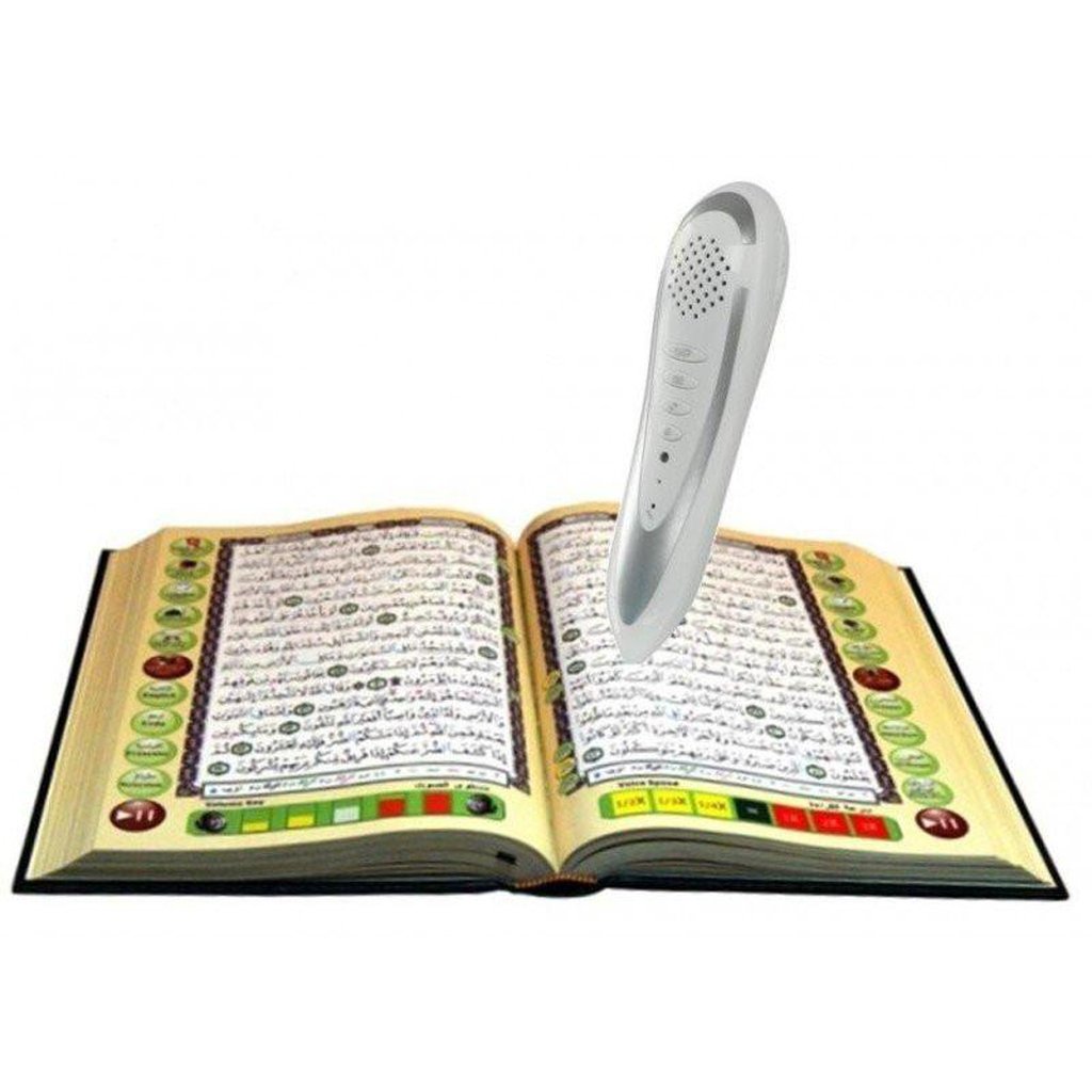 Digital Pen Reader with Tajweed Quran (Uthmani Script) (Medium size 14x19)-Knowledge-Islamic Goods Direct