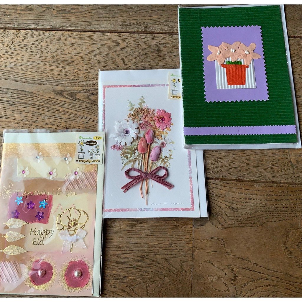 Hand made Eid Cards - Set of 3 Eid Cards (Set 5)-Gift-Islamic Goods Direct