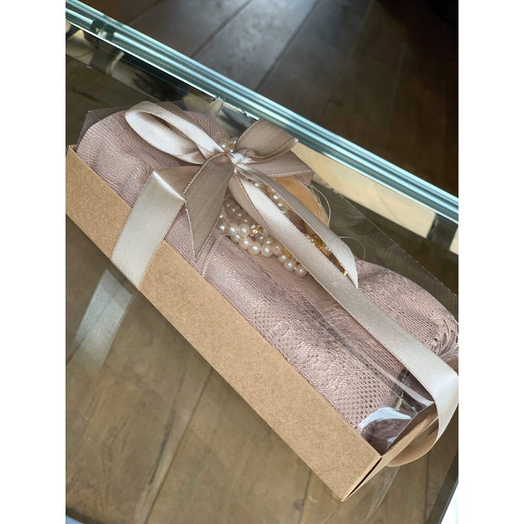 Head Scarf Gift Box with Tasbih beads - an ideal gift for Muslim women-Gift-Islamic Goods Direct