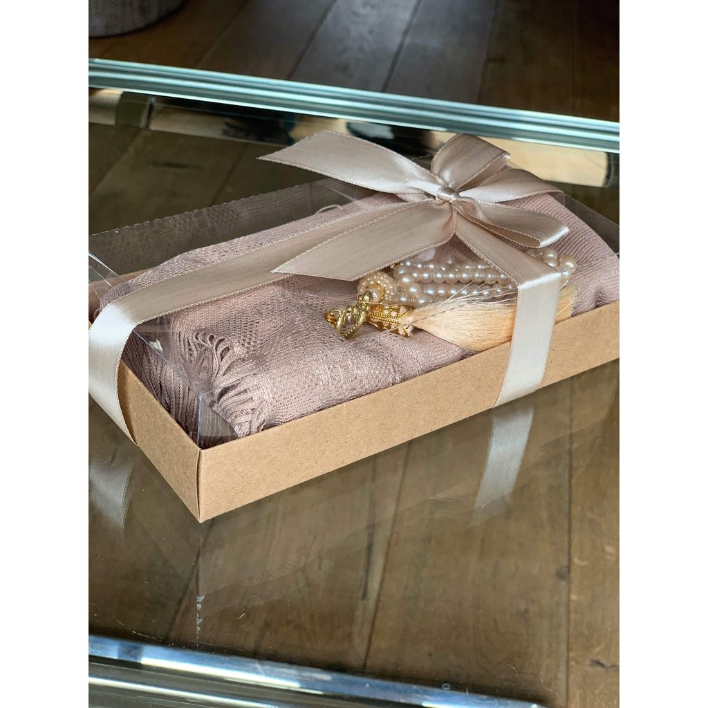 Head Scarf Gift Box with Tasbih beads - an ideal gift for Muslim women-Gift-Islamic Goods Direct