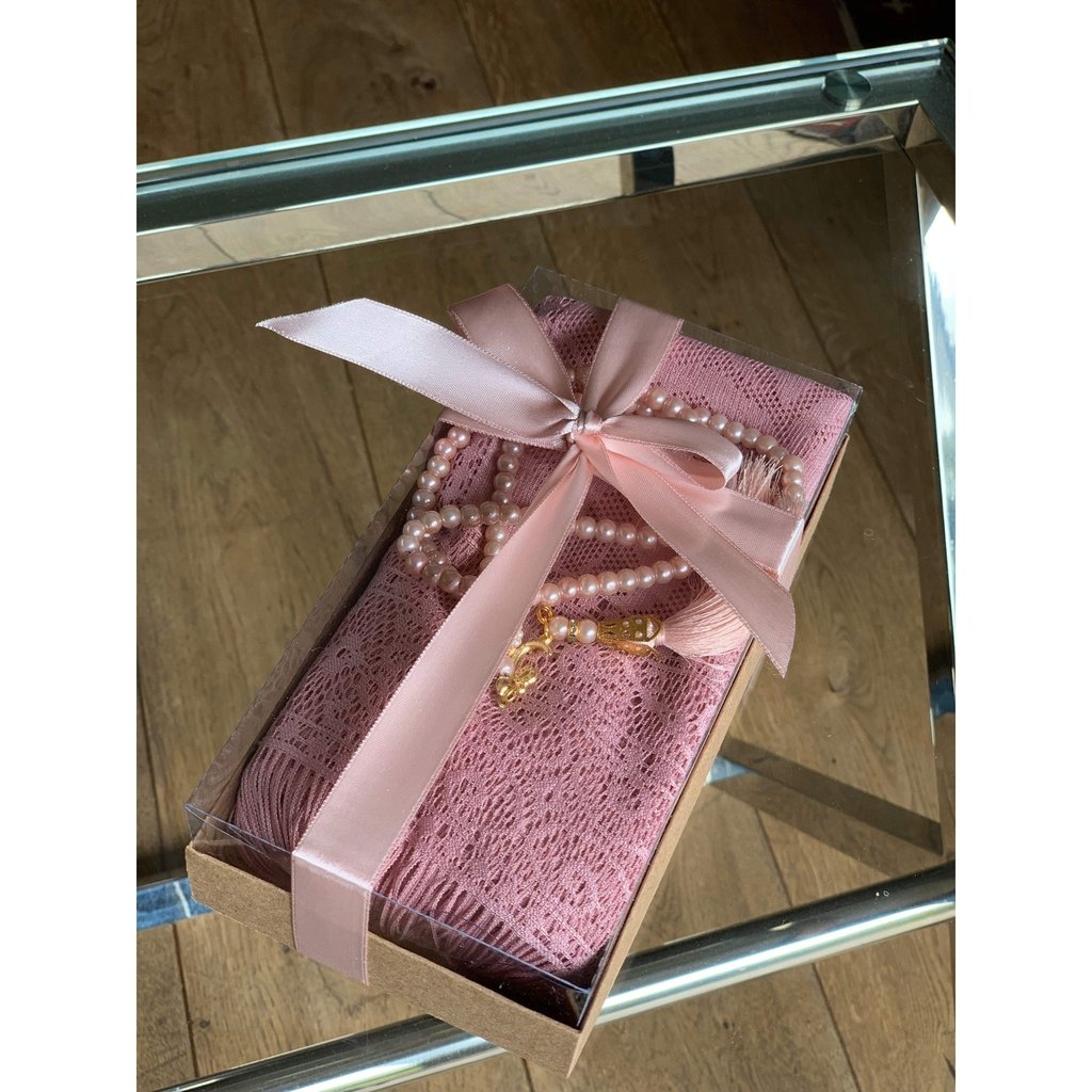 Head Scarf Gift Box with Tasbih beads - an ideal gift for Muslim women-Gift-Islamic Goods Direct