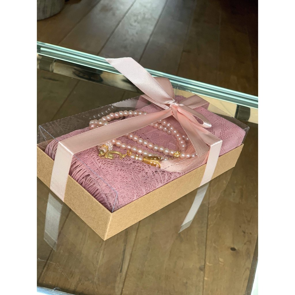 Head Scarf Gift Box with Tasbih beads - an ideal gift for Muslim women-Gift-Islamic Goods Direct