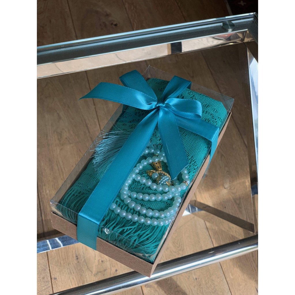 Head Scarf Gift Box with Tasbih beads - an ideal gift for Muslim women-Gift-Islamic Goods Direct