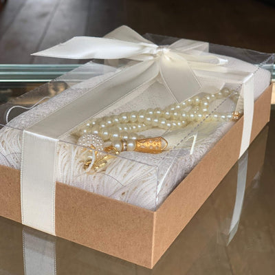 Head Scarf Gift Box with Tasbih beads - an ideal gift for Muslim women-Gift-Islamic Goods Direct