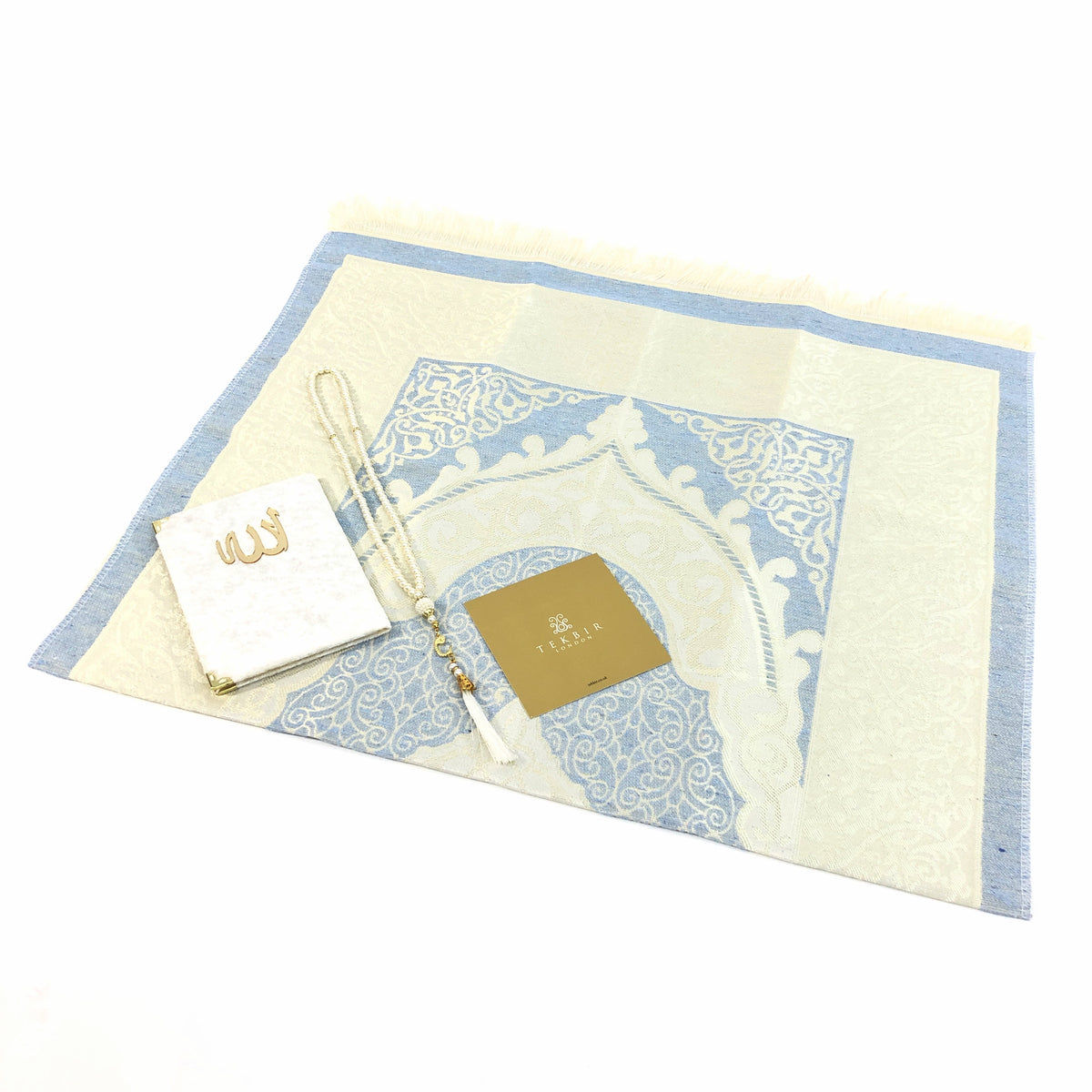 Islamic Gift box consists of a Prayer mat, Surah Book &amp; tasbih beads-Gift-Islamic Goods Direct