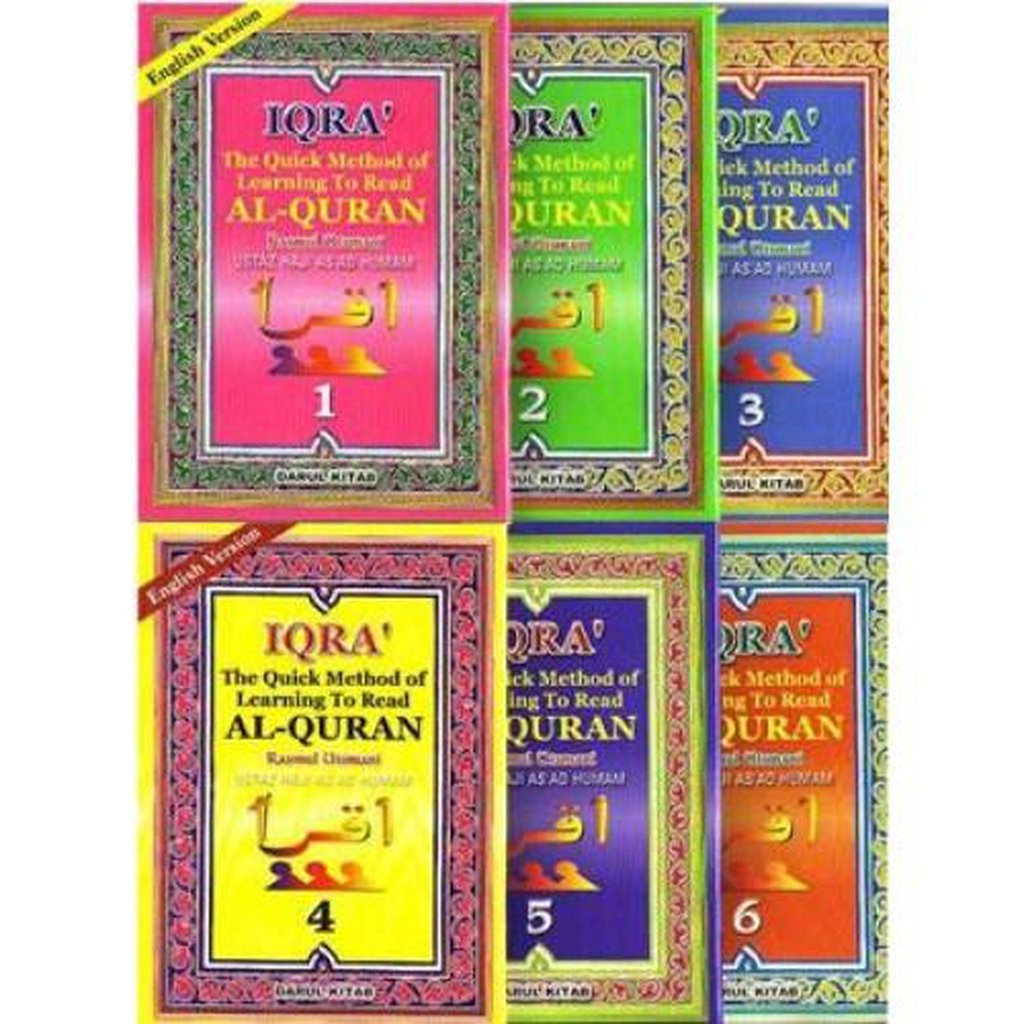 IQRA The Quick Method of Learning To Read Al-Quran (6 Book Set)-Knowledge-Islamic Goods Direct