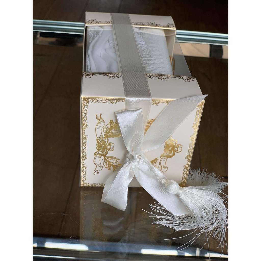 Islamic Gift Box with ladies head scarf and golden Quran in Arabic-Gift-Islamic Goods Direct