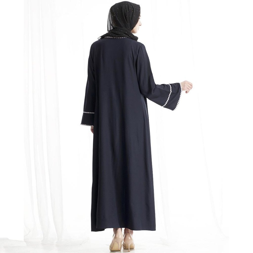 Kimono/Cardigan Deep Blue One Size-Women-Islamic Goods Direct