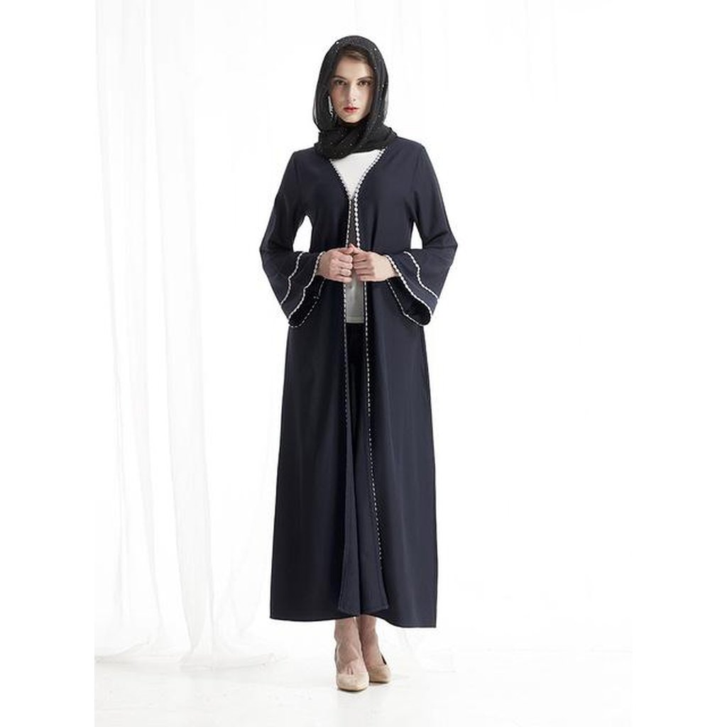 Kimono/Cardigan Deep Blue One Size-Women-Islamic Goods Direct