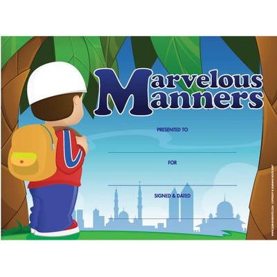 Marvellous Manners (25 Pack - A4)-Kids Books-Islamic Goods Direct