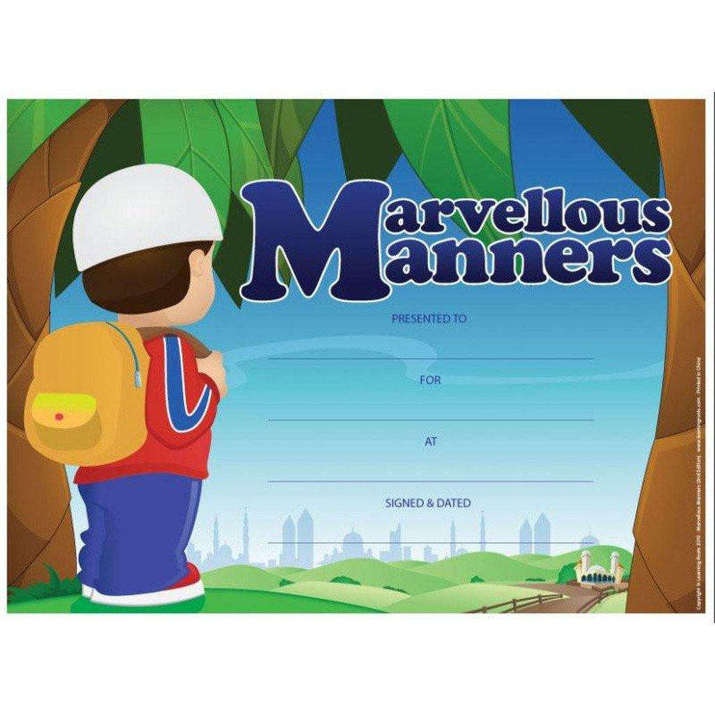 Marvellous Manners (25 Pack - A4 Size)-Kids Books-Islamic Goods Direct