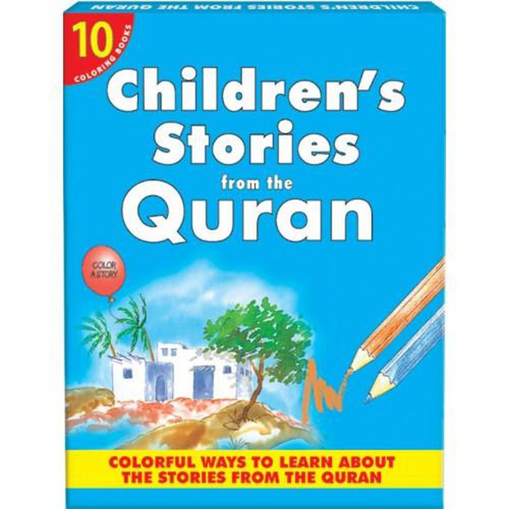 My Children’s Stories from the Quran (Ten Colouring Books) Box-1-Kids Books-Islamic Goods Direct