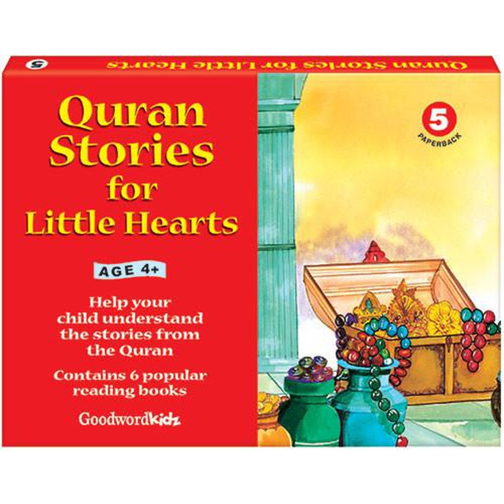 My Quran Stories for Little Hearts Gift Box-5 (Six Paperback Books)-Kids Books-Islamic Goods Direct