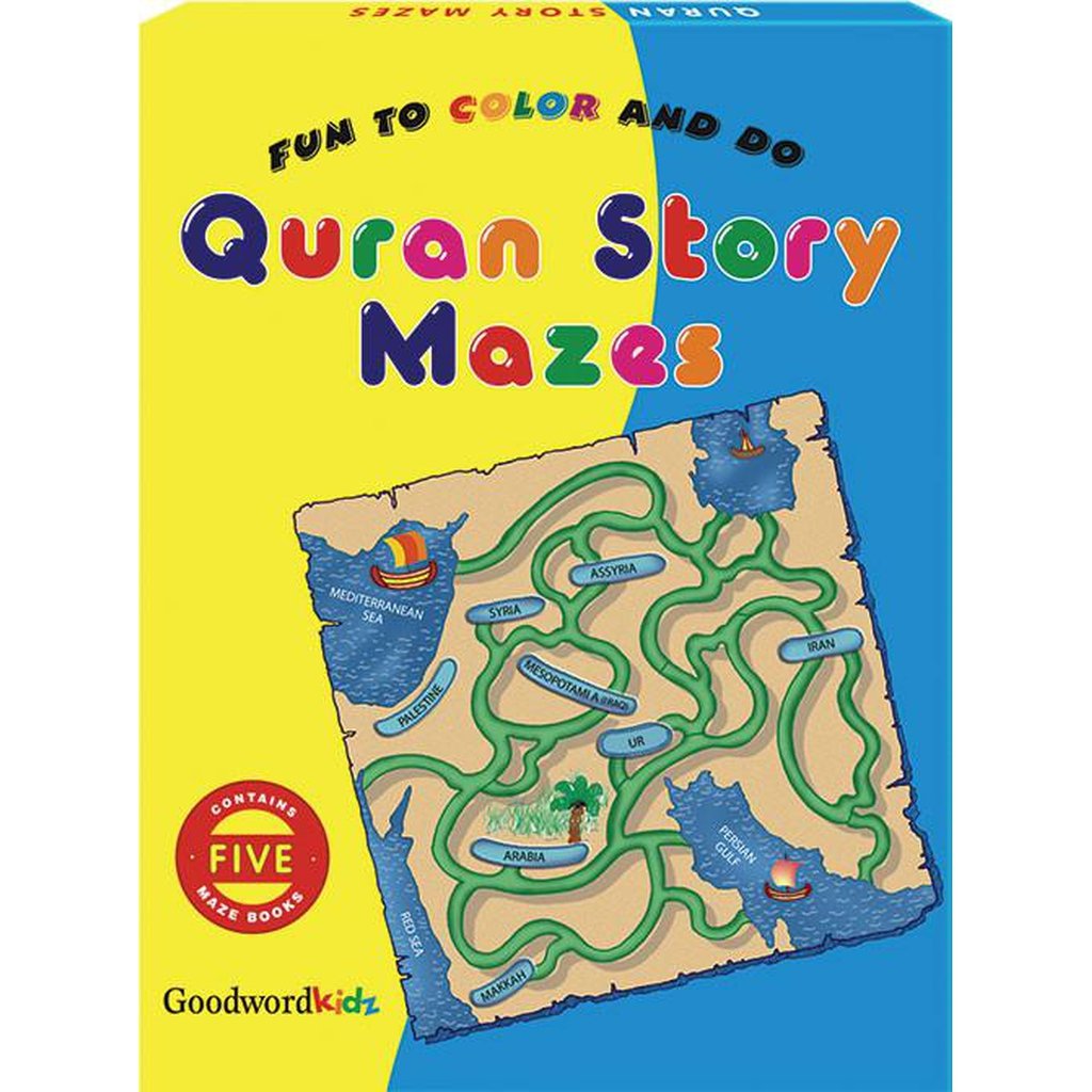 My Quran Story Mazes (Five Maze Books) Gift Box-Kids Books-Islamic Goods Direct