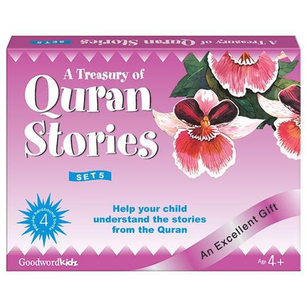My Treasury of Quran Stories Box-5 (4 HB Books)-Kids Books-Islamic Goods Direct