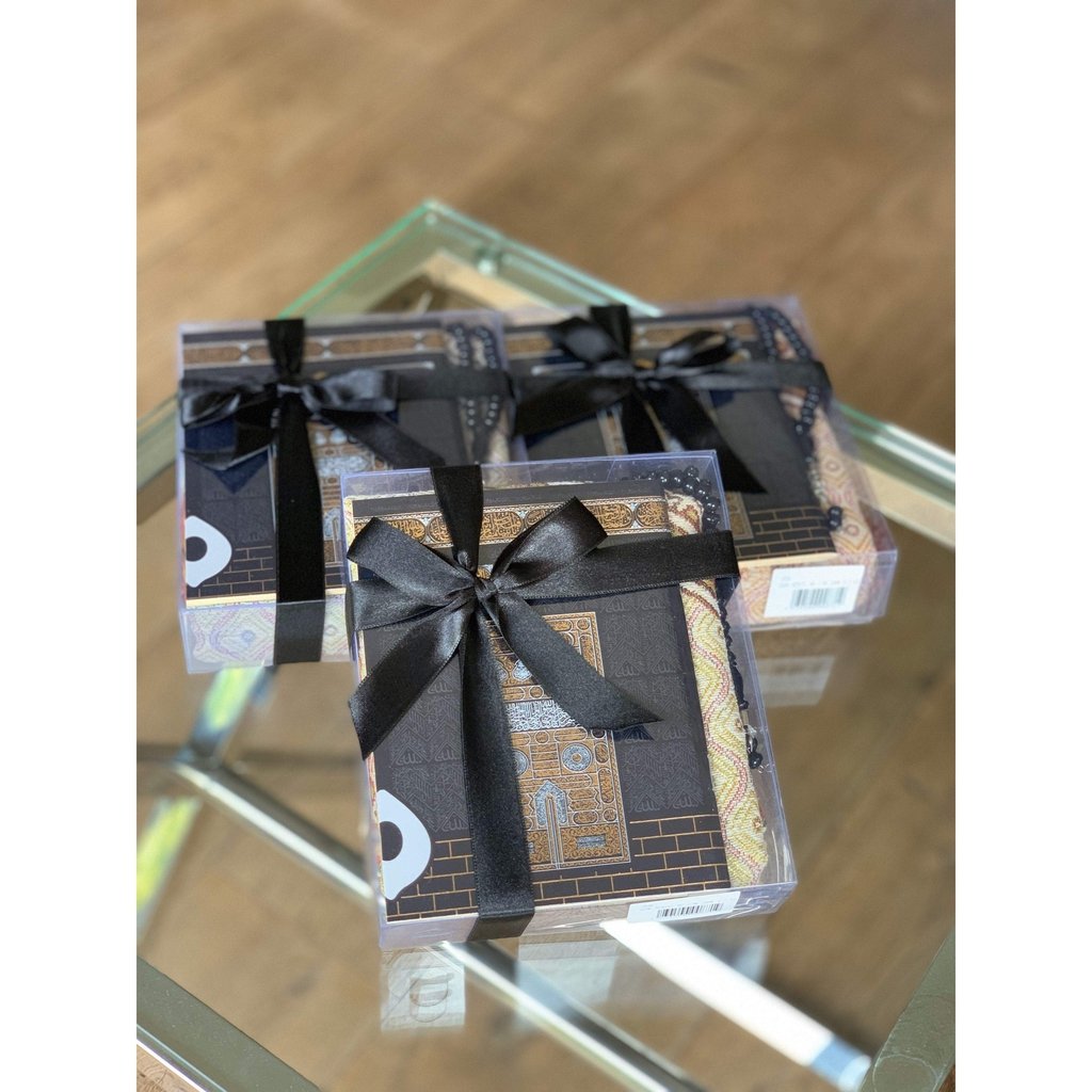 Three Pack Multi Save - An Ideal Islamic Gift Box with Prayer Mat, Surah Book and Tasbih-Gift-Islamic Goods Direct