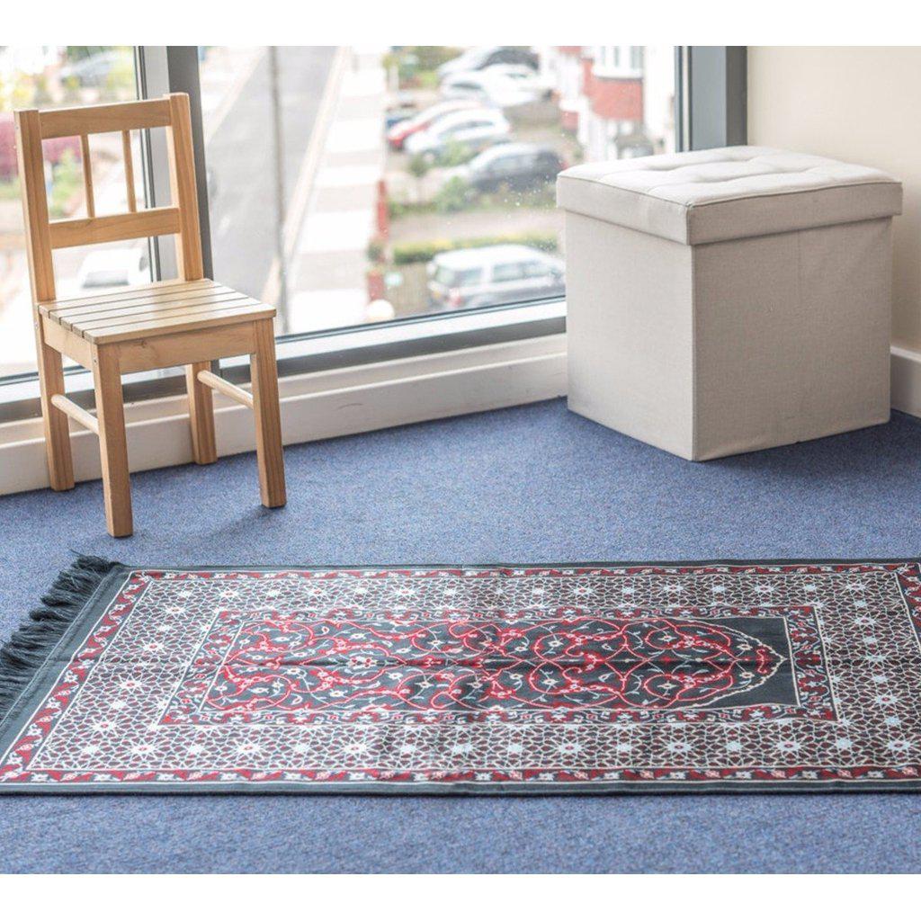 Prayer Mat Islamic Plush Rug / Carpet (Sajjadah Janamaz Seccade)-Islamic Essential-Islamic Goods Direct