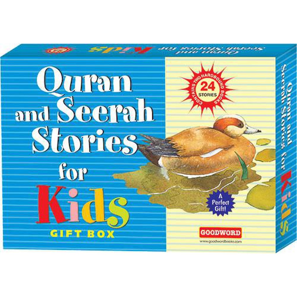 Quran and Seerah Stories for Kids Gift Box (Two Hard Bound Books)-Kids Books-Islamic Goods Direct