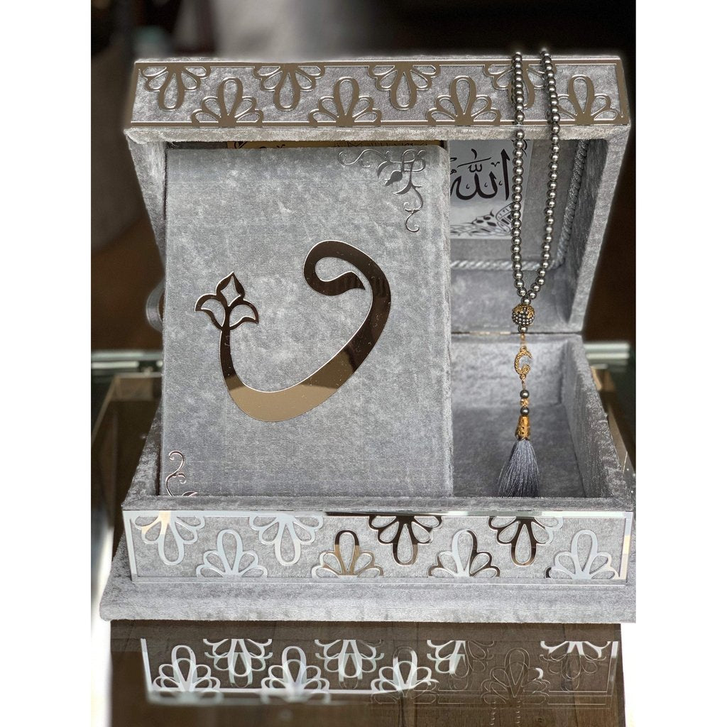 Quran Gift with matching luxury Ottoman Quran Box and matching Tasbih-Gift-Islamic Goods Direct