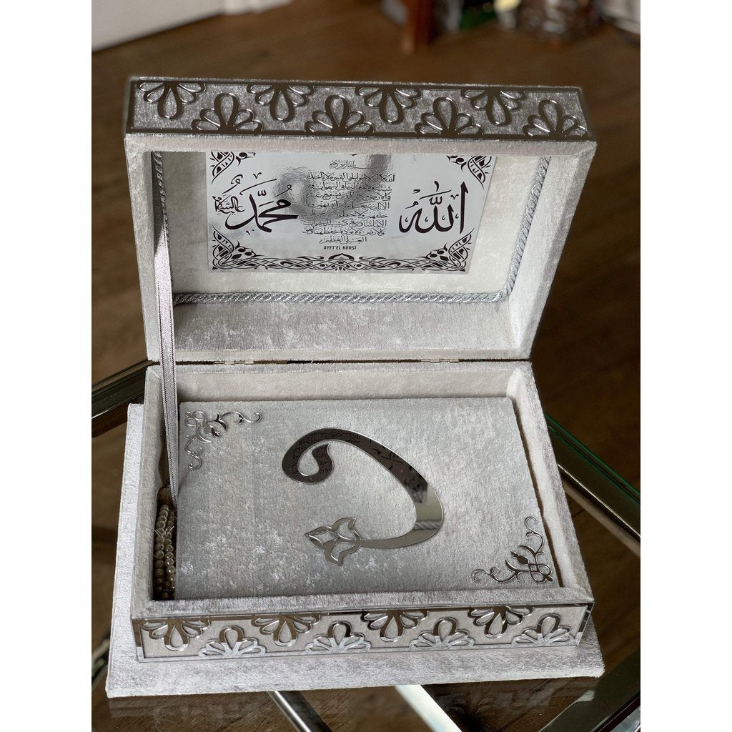 Quran Gift with matching luxury Ottoman Quran Box and matching Tasbih-Gift-Islamic Goods Direct