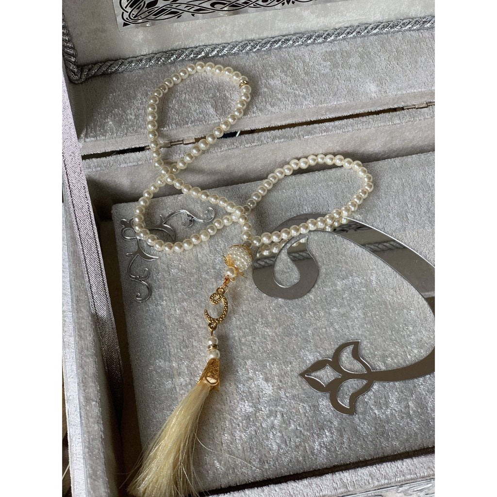 Quran Gift with matching luxury Ottoman Quran Box and matching Tasbih-Gift-Islamic Goods Direct