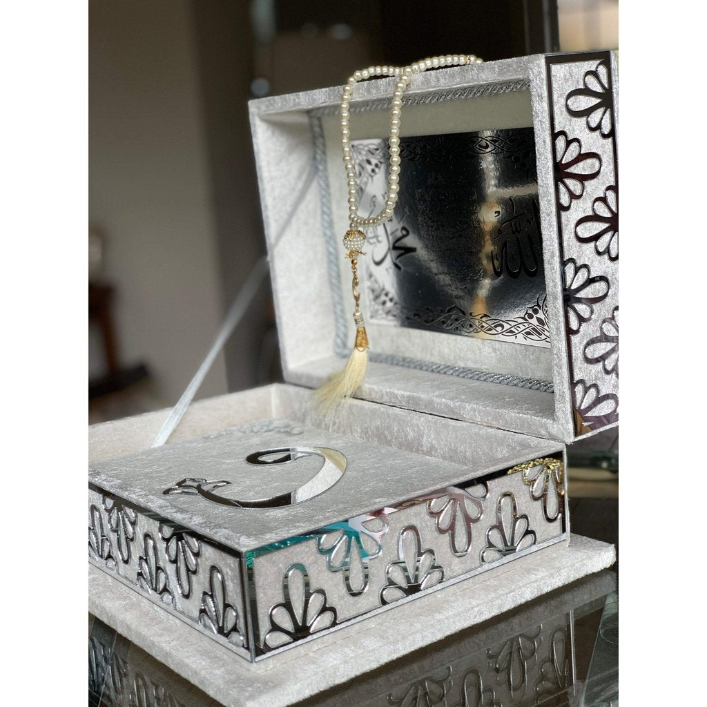 Quran Gift with matching luxury Ottoman Quran Box and matching Tasbih-Gift-Islamic Goods Direct