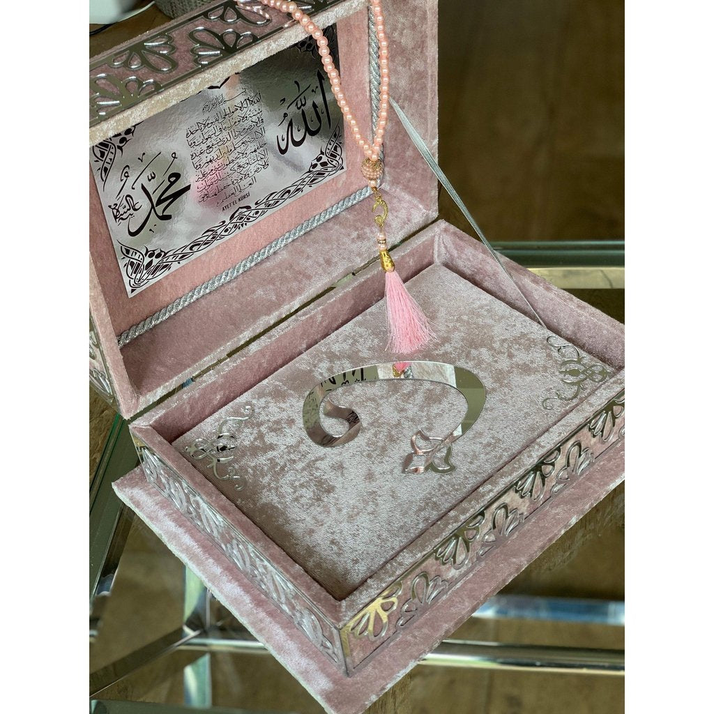 Quran Gift with matching luxury Ottoman Quran Box and matching Tasbih-Gift-Islamic Goods Direct