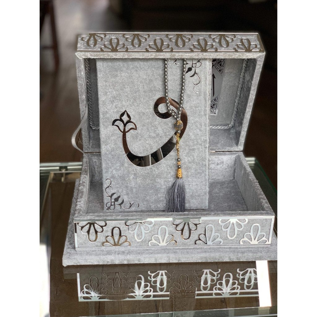 Quran Gift with matching luxury Ottoman Quran Box and matching Tasbih-Gift-Islamic Goods Direct