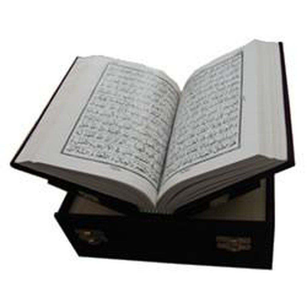 Quran In Velvet Coated Gift Box [Medium Size]-Knowledge-Islamic Goods Direct