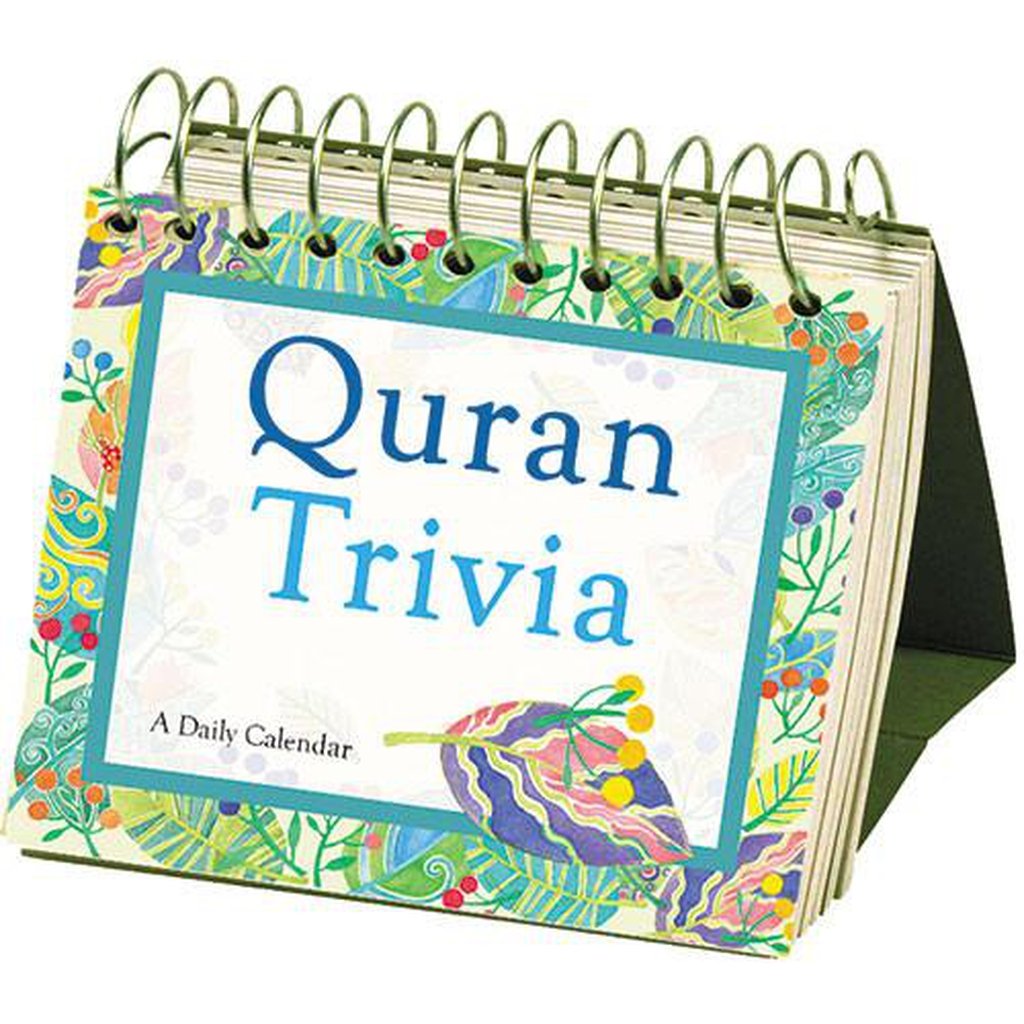 Quran Trivia: Desktop Calendar (Perpetual, lifetime use)-Kids Books-Islamic Goods Direct