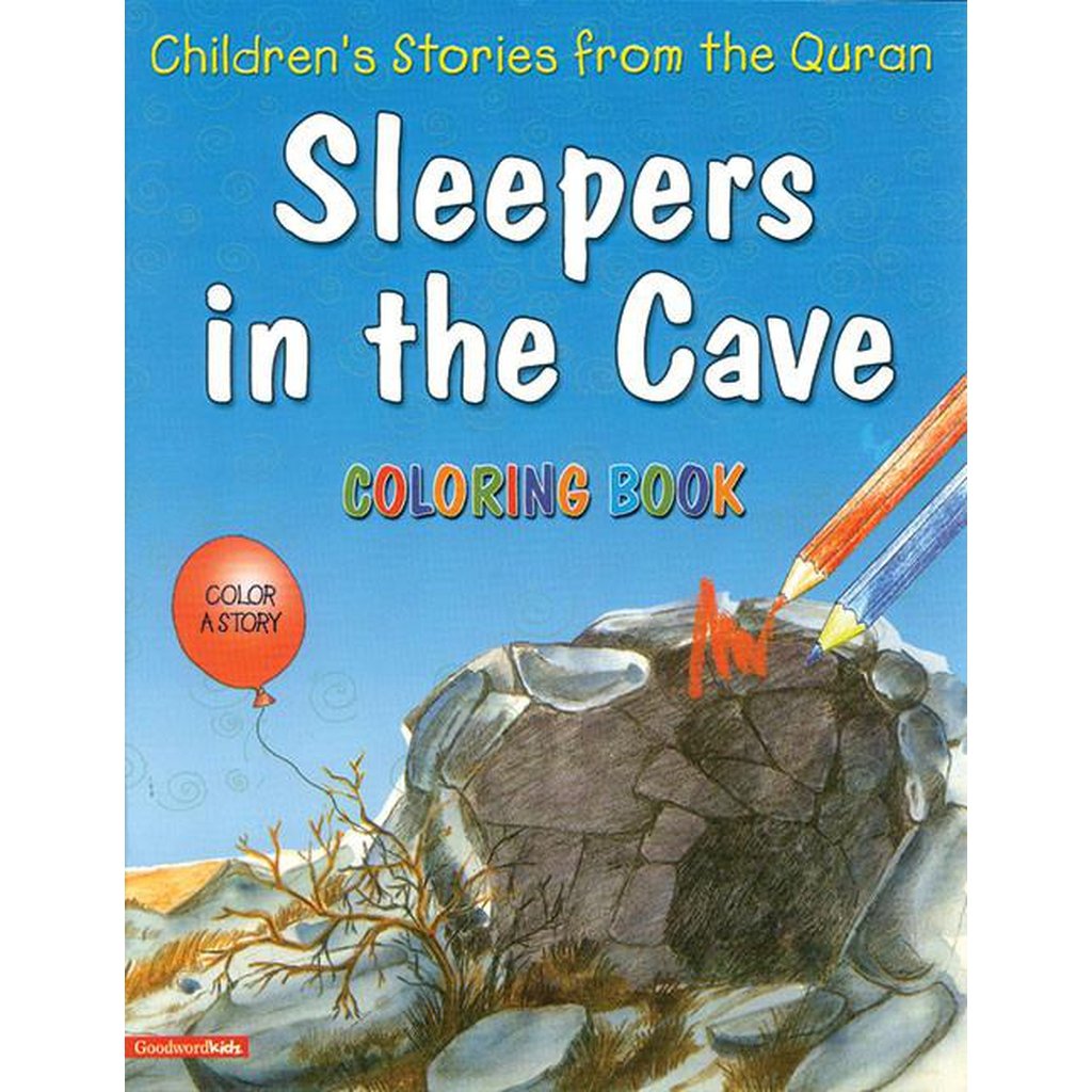 Sleepers in the Cave (Colouring Book)-Kids Books-Islamic Goods Direct